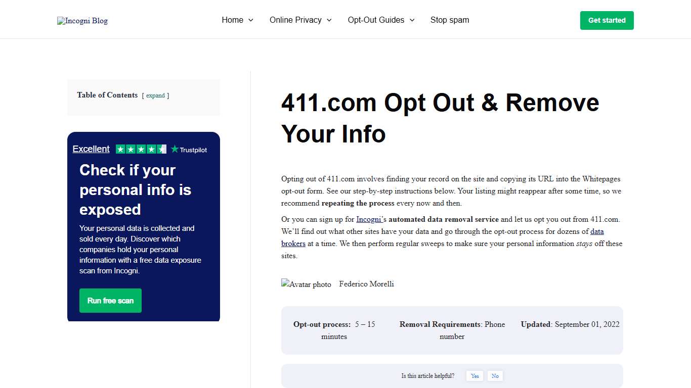 411.com Opt Out & Remove Your Info [2026] Incogni